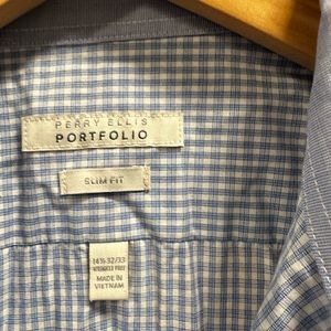 Perry Ellis portfolio Oxford slim fit